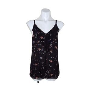 CABI Pinstripe Floral Cami Size Small
